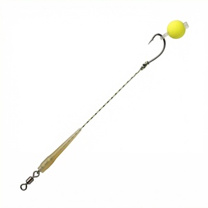 Ensemble de pêche à <span class=keywords><strong>la</strong></span> <span class=keywords><strong>carpe</strong></span> européenne avec montage anti-fond, perles flottantes, hameçons barbelés en acier à haute teneur en carbone pour <span class=keywords><strong>la</strong></span> pêche en lac - Product Image 2
