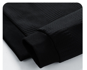 Vente en gros pull à col rond uni de haute qualité sweats à col rond avec poche et manches longues pour hommes - Product Image 6