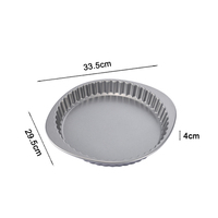 Moule à gâteau rond en acier aluminisé avec revêtement antiadhésif, compatible lave-vaisselle, durable, écologique, réutilisable