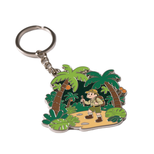 Porte-clés Anime en métal 3D personnalisé, durable et de forme libre, vente en gros, porte-clés émaillé avec logo personnalisé - Product Image 1