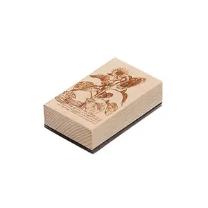 Sello de goma personalizado para manualidades, sello de madera para fabricación de tarjetas y manualidades DIY