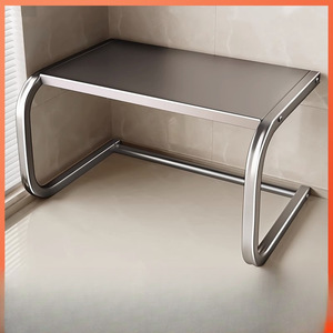 Kuan Zhuo Microwave <b>Oven</b> Storage <b>Rack</b> Stainless Steel Multi Functional Countertop Kitchen Shelf Round Design - Product Image 5