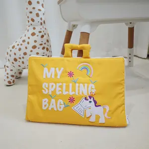 我的拼写包，带字母安静的书婴儿早教玩具忙板旅行玩具