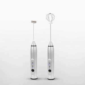 Batidora de Leche Eléctrica de Acero Inoxidable, Mini Mezcladora de Café, Espumador de Leche, Batidora de Huevos, Espumador de Leche Recargable - Product Image 1