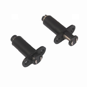 अपार्टमेंट लिविंग रूम के लिए फर्नीचर के लिए पुश-टू-ओपन चुंबकीय डोर लैच के साथ आधुनिक काले प्लास्टिक की छूट वाली अलमारी कैबिनेट - Product Image 2