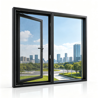 Fenêtre coulissante en acier de la série EU US Premium Mansion 70, cadre étroit, triple vitrage, insonorisée, certifiée Energy Star, pour cuisine et hôtel