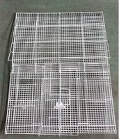 Cage à oiseaux en fil de fer enduit de poudre en gros d'usine et Cages d'élevage d'oiseaux en gros