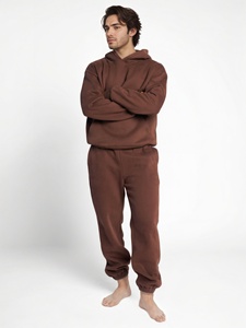 Tuta da uomo autunno/inverno con logo personalizzato ORM, set di felpe con cappuccio taglie forti, set di felpe con cappuccio unisex in cotone per jogging da uomo - Product Image 2