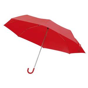 Paraguas Plegable Compacto Rojo Automático 190T con Logotipo, 97 cm de Diámetro, para Protección Contra la Lluvia, Diseño de Tres Pliegues - Product Image 1