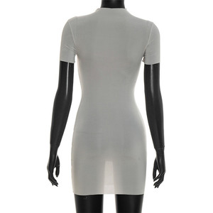 Abito Trasparente da Donna, Moda Sexy, Manica Corta, Elasticizzato, Aderente, Stile Coquette, per Feste Notturne <span class=keywords><strong>e</strong></span> Club - Product Image 5