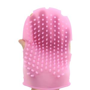 Gant de douche massant en silicone pour le bain, élimination des peaux mortes, brosse corporelle exfoliante pour le soin et le nettoyage de la peau - Product Image 1