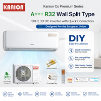 Climatiseur Split KANION 12000 BTU Inverter R32 Eco Mural Réversible Pompe à Chaleur 220-240V 50Hz Salon Chambre Bureau