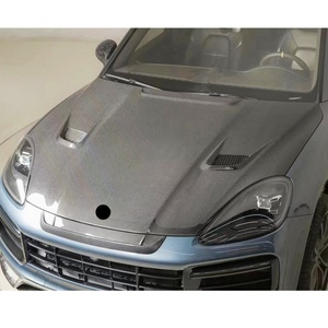 2018-2023 Carbon Fiber <b>Engine</b> <b>Hood</b> Dry Carbon New Front Bumper Front Position for Cayenne Upgrade 9YA MSY - Product Image 4