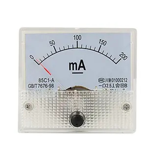 Pengukur Ammeter Panel Analog 85C1-A DC 0-200mA