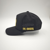 Casquettes de golf imperméables sportives et tendance en gros, 5 panneaux, logo brodé 3D, perforées, snapback personnalisées, motifs léopard, Dobby, pois, fruits