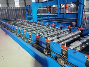 Chất lượng cao tráng men thép mái ngói tấm cuộn hình thành máy làm dòng hoàn chỉnh - Product Image 5