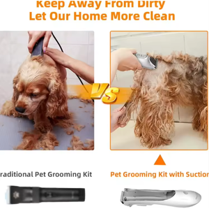 Cortapelos para perros recargable de precisión al por mayor, silencioso, con aspiración, herramienta de aseo para orejas, ojos y patas, hecho de plástico duradero - Product Image 4