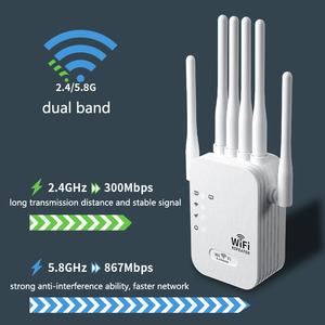 300/1200Mbps <span class=keywords><strong>Wifi</strong></span> <span class=keywords><strong>Repeater</strong></span> băng tần kép 2.4G/5G <span class=keywords><strong>Wifi</strong></span> Router 802.11ax EU tiêu chuẩn nhanh chóng ổn định mạng không dây tín hiệu <span class=keywords><strong>Repeater</strong></span> - Product Image 5