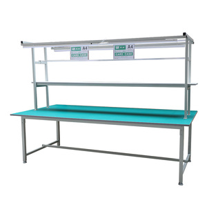 <span class=keywords><strong>Table</strong></span> de travail industrielle réglable, robuste, anti-statique (ESD), pour laboratoire, avec système de fixation de tuyaux, très populaire - Product Image 1