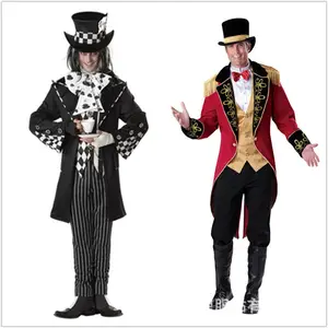 万圣节燕尾服驯服魔术师制服小丑角色扮演服装