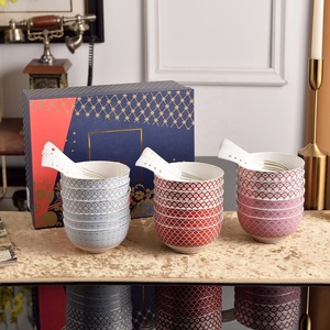 Ensemble de bols et cuillères en porcelaine fine de qualité supérieure, design européen éco-responsable, style royal russe, personnalisé - Product Image 1