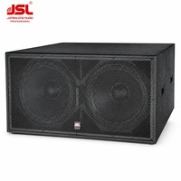 Subwoofer professionnel S218 double 18 pouces 1200W 128dB 4 ohms pour discothèque, salle de danse et divertissement