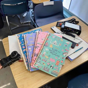 छात्रों के लिए अनुकूलित कवर पोर्टेबल सर्पिल नोटबुक स्टेटमेंट रिफिएबल पेज नोटबुक - Product Image 3