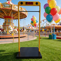 Défi 100 secondes, barre horizontale, minuteur, jeu interactif, jeu de carnaval, accessoires d'activités ludiques