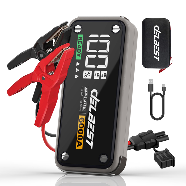 Commercial-Grade 6000A Surge Jump Starter 12V/1.5A Output Extreme Cold Resistance