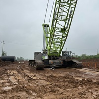 Grue sur chenilles d'occasion ZOOMLION 500 tonnes en bon état, grue sur chenilles QUY 500 d'occasion à bon prix