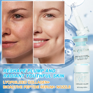 Private <b>Label</b> Anti Aging Firming Moisturizing Reshapes Plumps Youthful Radiance Lyophilized Collagen Bioactive Peptide Serum - Product Image 2