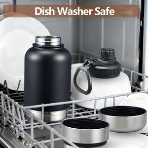 Borraccia Doppia Isolata per Cani con 2 Ciotole - Mantiene l'Acqua Fresca - Dispenser Portatile per Cani e Padroni - Ideale per Escursioni e <span class=keywords><strong>Spiaggia</strong></span> - Product Image 5