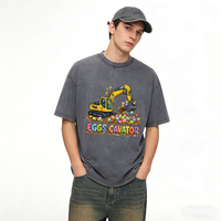 Nouveau T-shirt d'été 2026 à imprimé thème Pâques, tendance, confortable et ample pour homme
