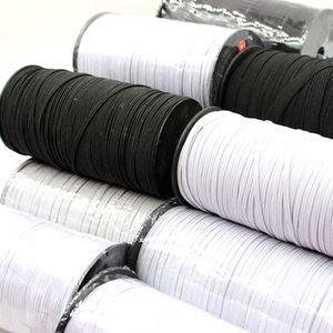 Élastique plat tissé haute élasticité, noir/blanc/multicolore, 10 mm, fourni par l'usine, ruban élastique tricoté, corde élastique - Product Image 6