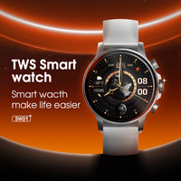 Reloj Inteligente LDNIO SW01 TWS AMOLED con Correa de Gel de Silicona a la Moda IP68 Compatible con Android Recordatorio de Llamadas Alarma Calendario