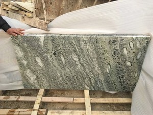 Azulejo de encimera de granito de losa pequeña verde multicolor - Product Image 6