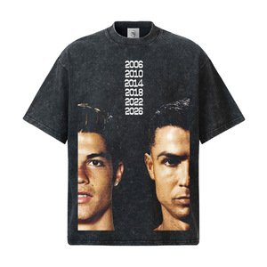 Camiseta de Hombre Personalizada con Retrato del Futbolista <span class=keywords><strong>Cristiano</strong></span> <span class=keywords><strong>Ronaldo</strong></span>, 100% Algodón, Estilo Urbano, Manga Corta, Talla Grande - Product Image 6