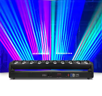 10 Stück 450W RGBW LED Beam Wash Moving Head Licht DMX512-Steuerung IP33-Zertifiziert 95 CRI 5000K Tageslicht für Hochzeits- und Bühnenbeleuchtung