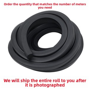 Bande de caoutchouc mousse EPDM noire en forme carrée, bande d'étanchéité souple pour cabines de bateaux et enclos, utilisée pour le remplissage des espaces creux par des bulles - Product Image 3