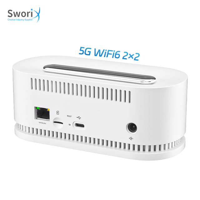 Sworix Wi-Fi 6 2.4G & 5G Dual-Band 1800Mbps 5G Cpe Pro 5G Slot Wif6 Wireless Wi-Fi Smart Router With Sim Card
