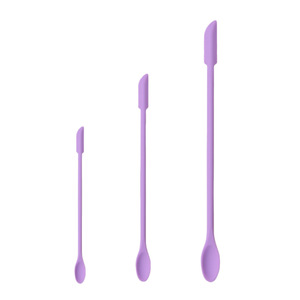 Factory Production Double Headed <b>Silicone</b> Spatula Mini Long Handle Cosmetic Cream Scoop <b>Tool</b> For Bottle Bottom Cleaning - Product Image 5