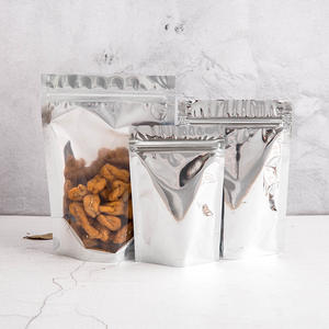 Sachet Doypack refermable avec fermeture éclair pour aliments, 100 microns, transparent, hermétique, en Mylar, avec impression en gravure - Product Image 6