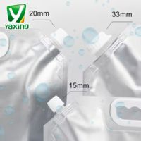 121 degrés résistant à la chaleur vapeur feuille d'aluminium sac de buse d'aspiration sac de nourriture cuite emballage séparé sac de liquide de stérilisation