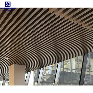 Wandbekleding Paneel Modern Metalen Gebouw Decoratiemateriaal Aluminium Gebogen Baffle Plafond