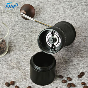 Molinillo de Café Manual de Acero Inoxidable Portátil Antideslizante de Color Negro Ecológico Moderno de Alta Calidad con Perilla de Madera y Muelas de 5/6/7 Estrellas - Product Image 3