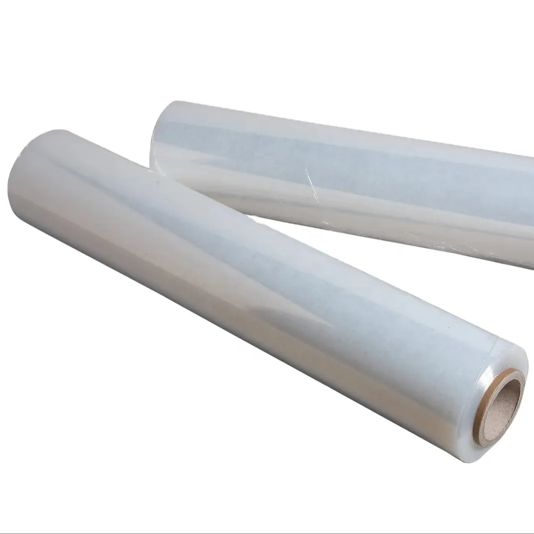 Rotolo a mano di materie prime di alta qualità per imballaggio in pvc trasparente pellicola elasticizzata jumbo Roll 50 kg