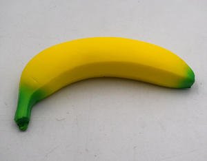 ศิลปะสีจากโรงงานโดยตรงของเล่นรูปกล้วยใหญ่เด้งกลับได้ช้าพียูบีบอัดเพลงของเล่นผลไม้โมเดล14 + - Product Image 6