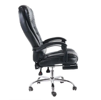 Fauteuil de bureau exécutif contemporain pas cher, inclinable, avec massage, ergonomique, inclinaison électrique, hauteur réglable, luxe, en PU noir