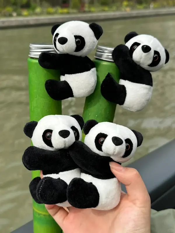 400 ml PET-Flasche für niedlichen Panda Getränk Bambus Saftflasche