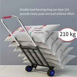 Carretilla Plegable Mágica de Acero con 2 Plataformas para Transporte de Herramientas Domésticas, OEM Personalizable, Carro Resistente - Product Image 6